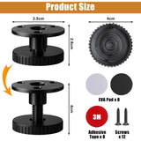 Pieces Foot Adjustable for Furniture Foot Furniture of 27 a Tables, Canapes Legs of Bed, 40 mm V1237-MS-626-306
