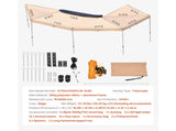 270 Degree Awning with Bulit-in LED Lights, 12.4 Driver Vehicle Awning, Waterproof UV50 Car V952-QCCP20359FTH42QCL001V9