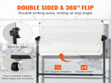91.5x61cm Rolling Magnetic Whiteboard, Double-sided Mobile Whiteboard, Adjustable Height Dry Erase V952-BBYCDL3624ABSW8OMV0
