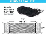 Cargo Net for Pickup Truck Bed with 4 Metal Carabiner Buckles, Truck Bed Cargo Organizer Storage V1237-ZY00B09KC44MY6