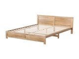 Artiss Bed Frame Queen Size Wooden Acacia Wood OATMEAL WBED-F-OATMEAL-Q-NA-ABC