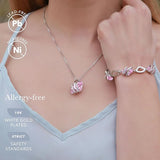Wish Stone Pendant Necklace, Necklaces for with Birthstone Crystals, Allergy-Free Jewelry for V1164-325808