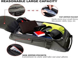 Waterproof Bike Trunk Bag 8 Liter, Black Rear Rack Bag with Reflective Elements and Detachable V1237-ZY-924-063