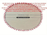 Hand-Crocheted Rose Round Blanket A versatile romantic gift that brightens everyday warmth. V1232-MGHT010