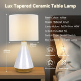 Lux Tapered Ceramic Table Lamp V558-LL-14-0250