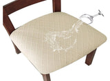 6 pcs 2025 Best-selling diamond-shaped jacquard chair cushion cover, chair cover cover. Khaki, V1192-DRO-0018