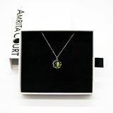 Gift Box - Aroma Necklace White Gold - Planet Aurum Verdant Purify Oil Blend V760-GBAJ - 2