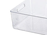 Book Storage Container Transparent Versatile Book Storage Organizer Container Bin with Handle for V1294-YM0901-3117240014811