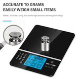 Food Scale with Nutritional Calculator, Kitchen Diet Scale, Digital Food Calorie Counting Scale for V1192-AZ-W-4017
