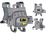 Lightweight Waterproof Fly Fishing Chest Pack with Multi-Pocket Storage and Quick-Access Design for V1341-ZY-35E8F6LD-GREY