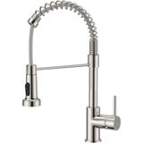 Kitchen Faucet, Kitchen Mixer Tap with 360 Degree Swivel High Arc Sink Sprayer Pull Down Sprayer 2 V1237-ZY-715-175