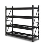 Giantz 2Mx2M Garage Shelving Warehouse Rack Pallet Racking Storage Shelve Black WR-E-2020-200BK-ABC