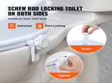Raised Toilet Seat, 100 mm Height Raised, 136 kg Weight Capacity, Universal Toilet Seat Riser, Screw V952-LBSDSJGMTZDW0KLIAV0