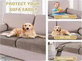 Stretch Mixed-Color Chenille Couch Chion Cover Soft Sofa Covers Individual Seat Couch Slipcover Sets V1258-DP02-F-660