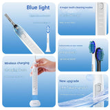 LED Sonic Electric Toothbrush - 2-in-1 Cleaning & Whitening, 4 Modes V888-ELOSUNG29205