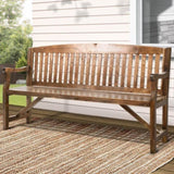 Gardeon 5FT Outdoor Garden Bench Wooden 3 Seat Chair Patio Furniture Natural ODF-BENCH-5FT-NTL