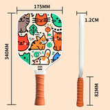 Kids Pickleball Paddle Set with Cooling Towel , Cartoon Junior Paddles, Carry Bag V888-ELOSUNG54127