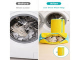 2 mesh shoe laundry bags with 360 &deg soft brush - machine washable travel shoe bag, suitable for all V1370-AZ4-25372