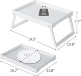 Folding table - Multifunctional folding table for home - Folding bamboo bedside table - Can be used V1188-ZXY-131-948