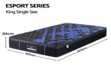 Giselle 34cm King Single Hybrid Mattress with Cooling Gel Memory Foam and Edge Support MATTRESS-E-ESPORT-34-KS