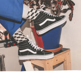 VANS SK8 Hi Casual Shoes High Top Canvas Skateboard Sneakers Old Skool - Black/White V563-VN000D5IB8CBLK-US4