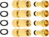 Solid Brass Garden Hose Quick Connect Fittings - Leak-Free Hose Connector Set V1263-JX-4531