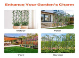 Garden Trellis for Climbing Plants, 87 x 20 in, 4 Packs Rustproof Metal Garden Flower Trellis, V952-HPJHX4JTH87W88ZO1V0