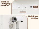 Artiss Dressing Table Vanity Desk Set Stool LED Bulbs White FURNI-L-DRESS08-WH-ABC
