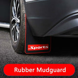 Car Mud Flaps Soft Material Fit Black Rubber Splash Guards Mudguards No Collision V1188-MS-227-1074