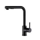 Cefito Kitchen Mixer Tap Pull Out Rectangle 2 Mode Sink Basin Faucet Swivel WELS Black TAP-A-82H48-BK