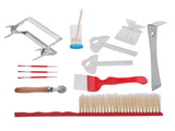 12Pcs Beekeeping Tools Kit Stainless Steel Hive Tool Bee Brush Extracting Fork V1294-YM0727-JY06533