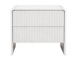Artiss 2x Bedside Table 2 Drawers - Beige FUR-U-BS-06-BGX2