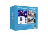 Laser RGB Streaming Microphone with Headphone Jack V1031-PC-GMICPO-471