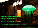 Hanging With Base Style Jellyfish Shaped Night Light - 1000mAh Rechargeable LED Lamp V888-ELOSUNG15252