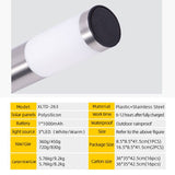 Solar LED Garden Pathway Silver Cool White Outdoor Landscape Lamp Waterproof with Automatic V1358-D132-QAZMLP0006