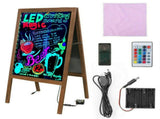 Vintage Neon LED Message Writing Board Stand Pavement Sign Illuminated Erasable V767-ZJJ93-S