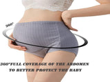 Maternity Cotton Underwear High Waist Adjustable Pregnancy Seamless Soft Hipster Panties Over Bump V1259-DP01-A-3843