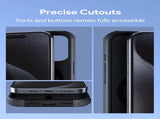 Aukey Urban Guard Elite Magnetic Hard-Shell iPhone 15 Pro Phone Case - Dark Gray V1089-LLTSN1049791