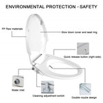 Non Electric Bidet Toilet Seat D Cover Bathroom Dual Nozzle Spray Water Wash V201-HB04UWH-AU