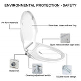 Non Electric Bidet Toilet Seat D Cover Bathroom Dual Nozzle Spray Water Wash V201-HB04UWH-AU