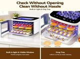 Devanti Food Dehydrator Machine 5 Tray Mini Fruit Dryer Maker White FD-E-309D-5T-WH