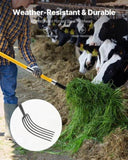 VEVOR 5 Tines Garden Fork Fiberglass Handle 57 in Spading Pitchfork Heavy Duty V952-HYCGCCGC5C1JW77SH001V0