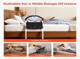 Bed Rail for Elderly, Bedside Assist Rails with Supporting Leg and PU Handrail, Adjustable Height V952-TBZCCBSTBZCBPSMCX001V0