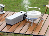 Butane Camping Stove, Portable Folding Gas Burner for Camping, Emergency Use and Outdoor Cooking V1369-AZ3-W-09910