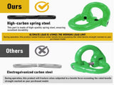 2SET 3.15T Sling Hook Heavy Duty Hammerlock/Slip Hook Kit With Swivel Winch & Safety Latch-Green V1181-SH-315T-GE