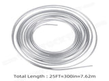 25Ft 3/16'' OD Steel Zinc Brake Line Tubing Kit 150MPa 32 Fittings V178-66954