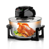 12L 8-in-1 Electric Air Fryer with 360&deg Panoramic Glass Bowl, 1200W Low-Fat Multi-Purpose Cooker for V1107-CS-ZAILXA22