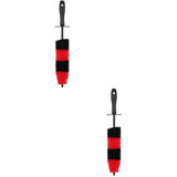 Ergonomic Car Wash Brush PP Material Sturdy Assembly 2Pcs V1366-AZ2-W-13623