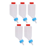 5 PCS Lamb Feeding Bottle Thickened Goat Feeder Bottle with Pacifier Hanging Handle for Livestock V1294-YM0901-3111250224611