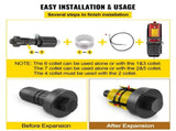 Hydraulic Exhaust Pipe Expander, 1-5/8" to 4-1/4" Size, 10 T Pedal Pump Included with 4 Dies, 2 V952-PQGKZQJDK74146FT0V0